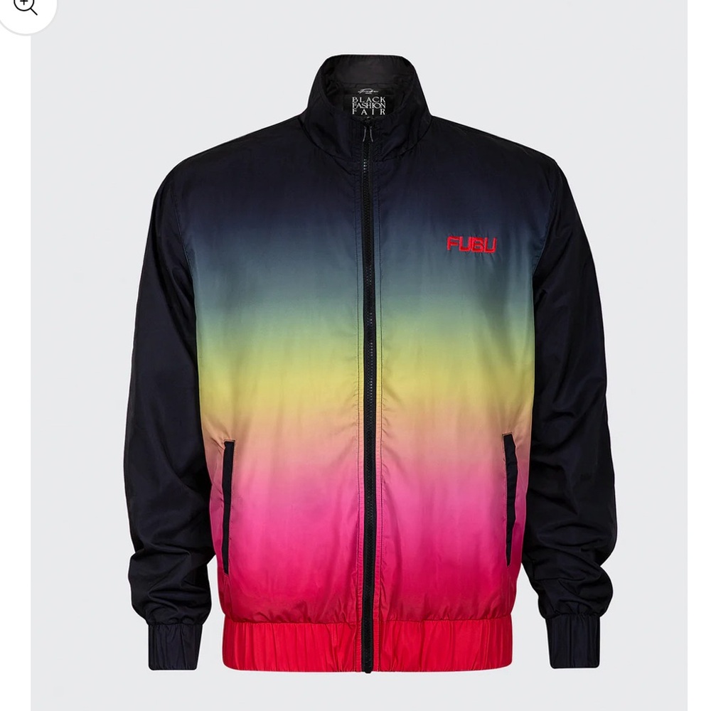 Black Fashion Fair x FUBU collaboration - ombre jogger jacket and pants